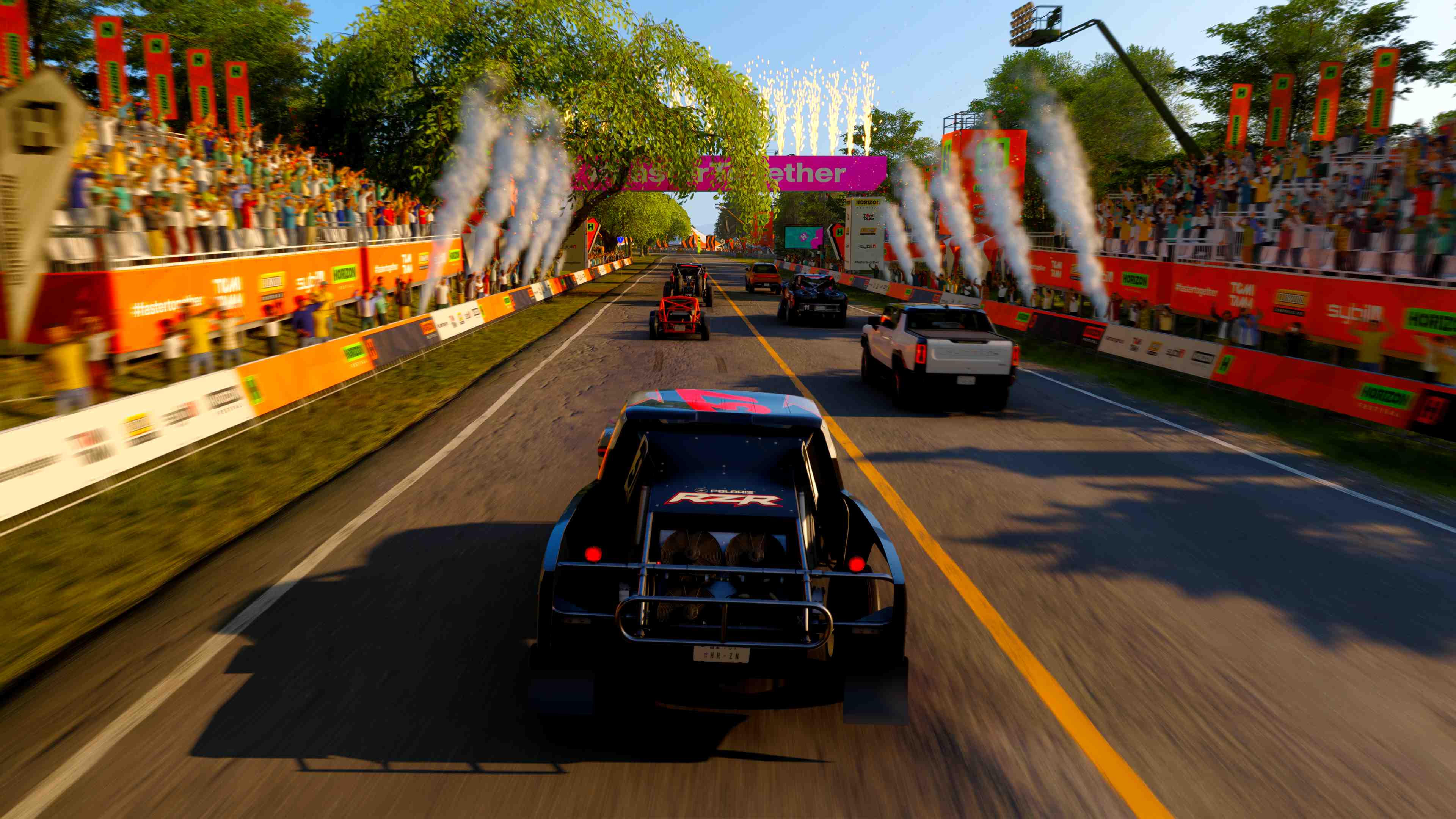I couldn't get over the feeling of a race start.
