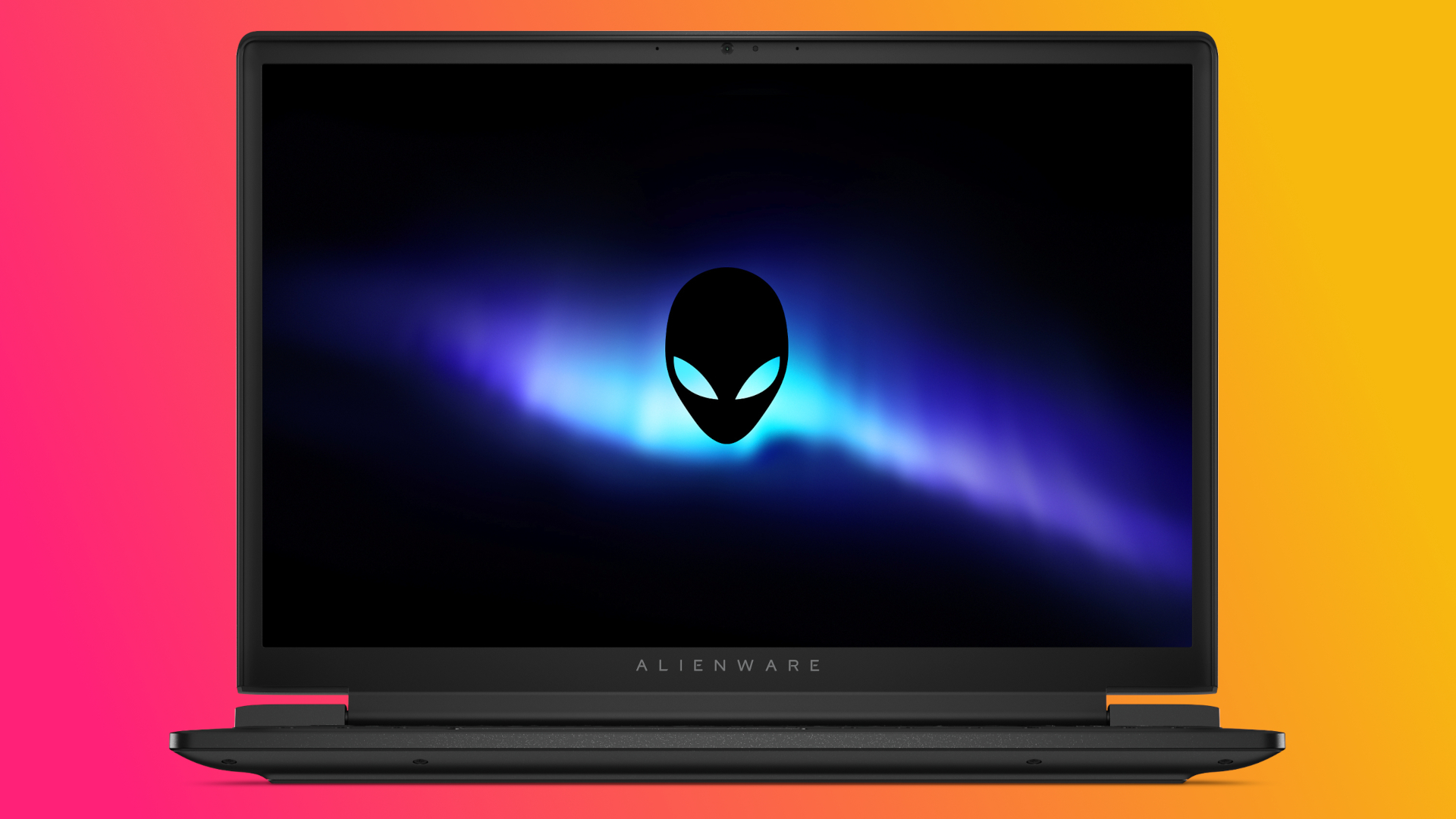 A front view of the Alienware 15's display.