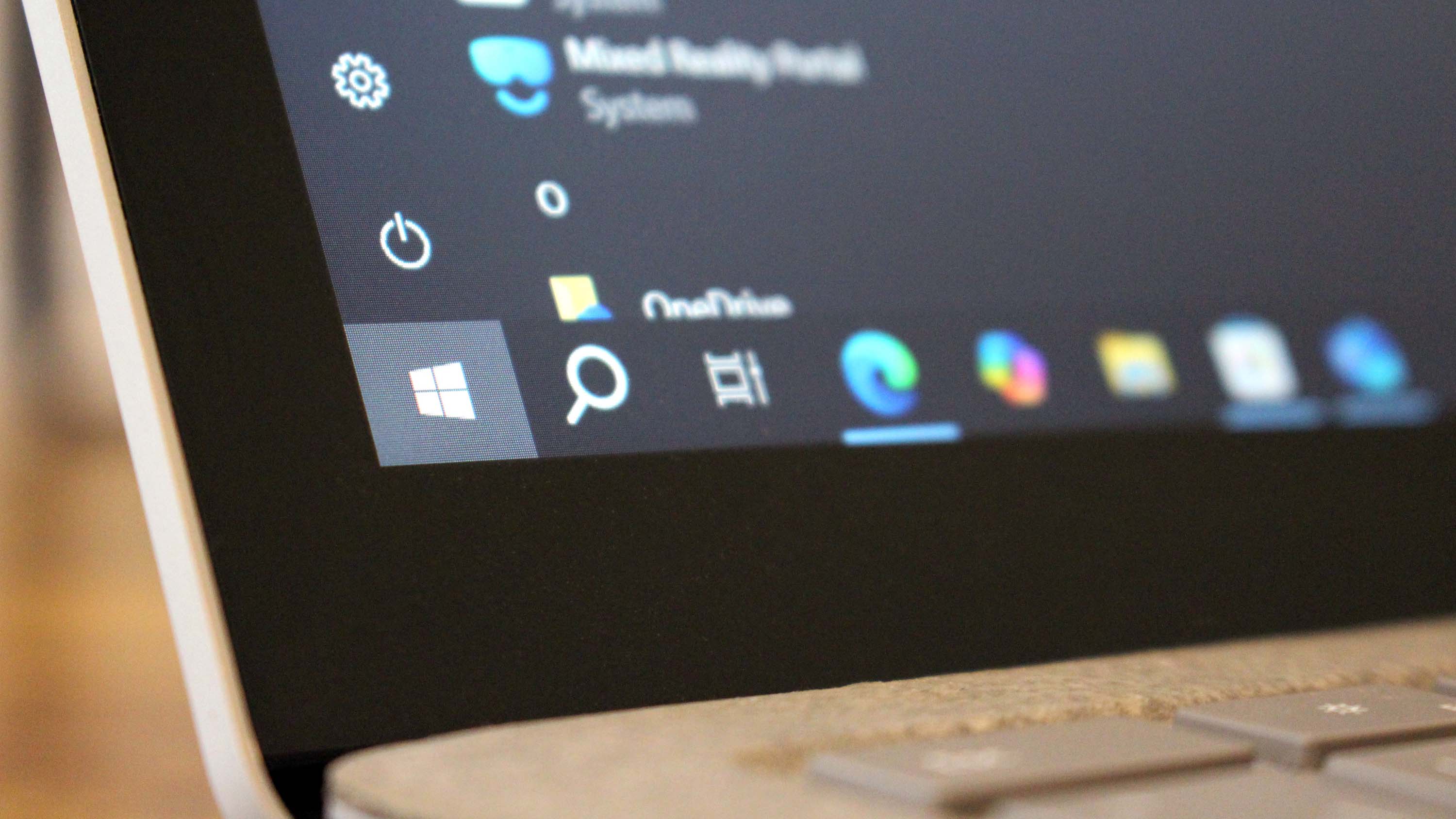 Windows 10 running on a laptop