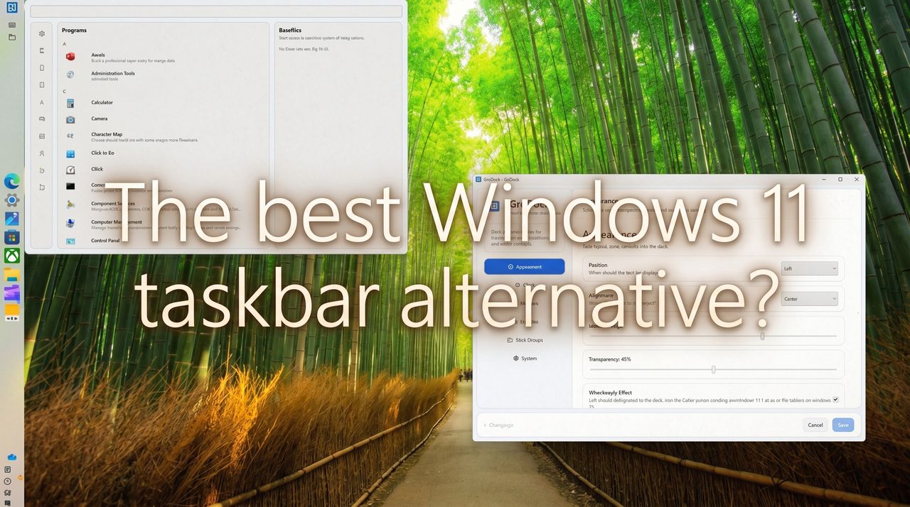 Изображение к статье: Эта альтернатива панели задач Windows 11 — мой новый фаворит: GroDock — это идеальный инструмент для повышения производительности рабочего стола с глубокой настройкой - Software на MSReview.net