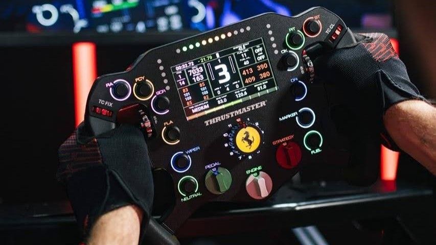 Изображение к статье: Новейший гоночный руль Thrustmaster максимально приближен к управлению автомобилем, выигравшим гонку «24 часа Ле-Мана» - Gaming на MSReview.net