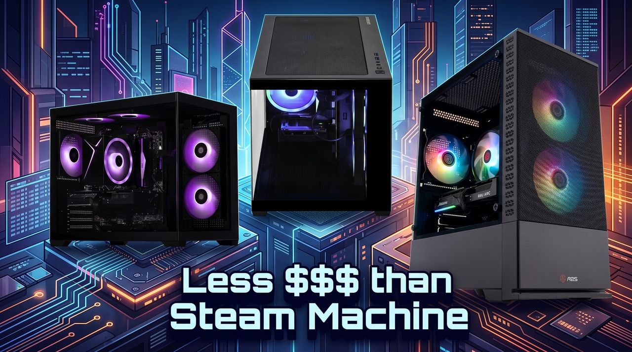 Изображение к статье: Эти готовые игровые ПК превосходят Steam Machine от Valve по цене и производительности, и это даже не близко - Железо на MSReview.net
