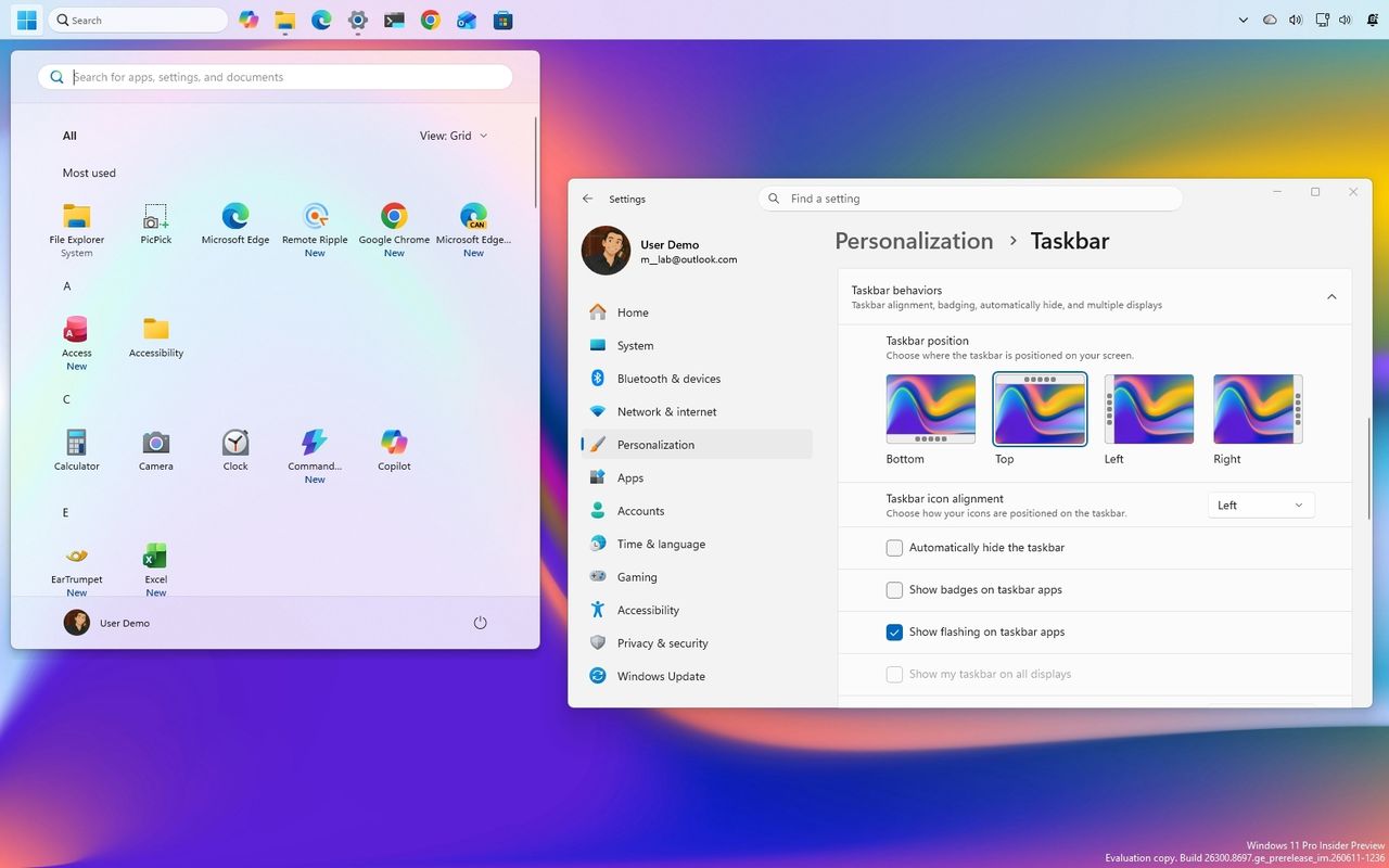 Изображение к статье: Windows 11 наконец-то переосмысливает меню «Пуск» и панель задач и может вернуть людей, которые от нее отказались - Windows 10 на MSReview.net