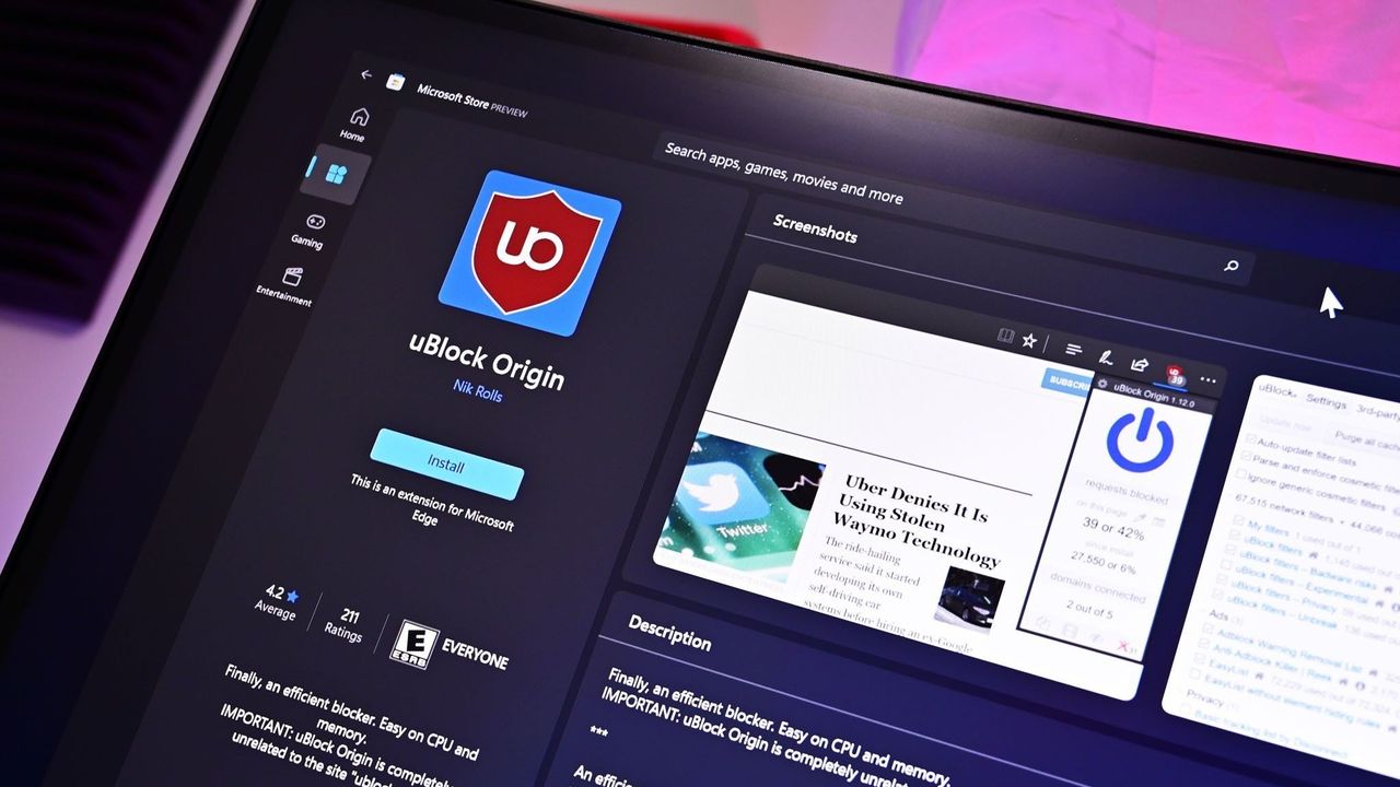 Изображение к статье: Теперь мы точно знаем, когда uBlock Origin перестанет работать в Microsoft Edge - Microsoft на MSReview.net