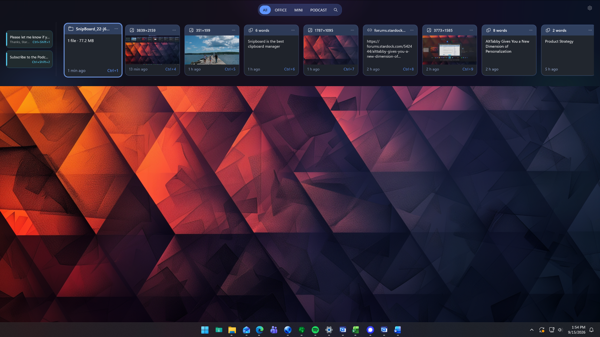 Изображение к статье: Новое приложение Snipboard от Stardock призвано исправить управление буфером обмена в Windows 11 - Edge на MSReview.net
