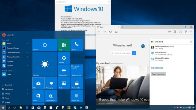Сборка Windows 10 14291 для ПК: всё что нужно знать