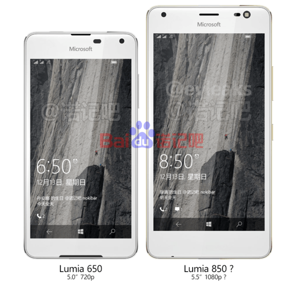 Изображения Lumia 850