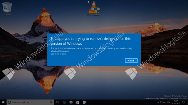 Появились первые скриншоты Windows 10 Cloud