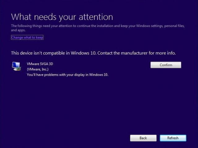 Без менеджера обновлений после установки Windows 10 появляется ошибка
