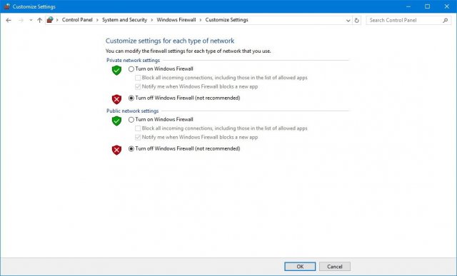 1491559991 disable firewall windows 10 before upgrade