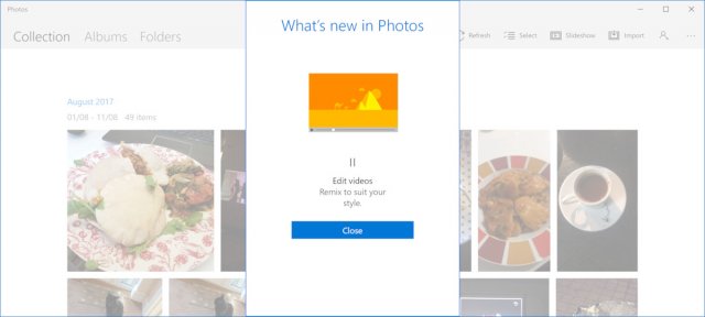 Microsoft делает новые функции приложения Фотографии в Windows 10 доступными для всех