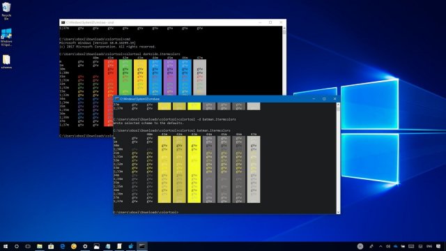 Как изменить цвет командной строки в Windows 10