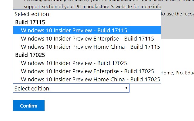 Официальные ISO-образы Windows 10 Build 17115 доступны для скачивания