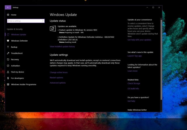 Microsoft начинает распространение Windows 10 April Update