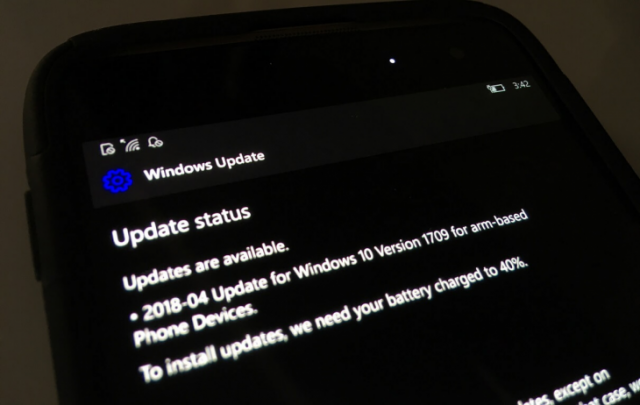 Windows 10 Mobile также получит обновление April 2018 Update
