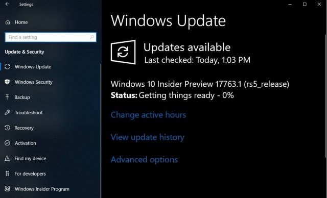 25 сентября ожидается подписание Windows 10 Redstone 5 Build 17763 (RTM)