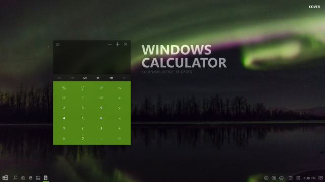 Концепт нового Калькулятора в Windows 10