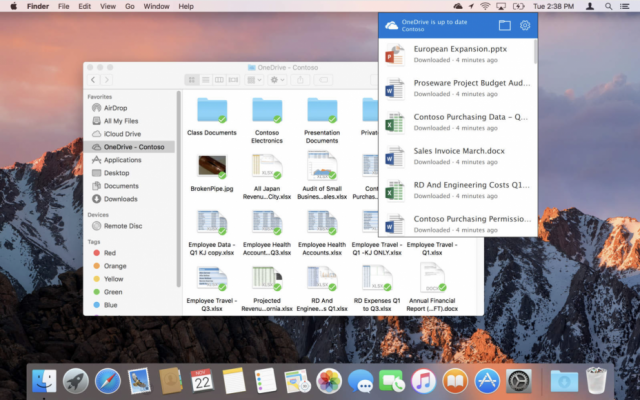 Функция OneDrive Files On-Demand доступна для пользователей Mac