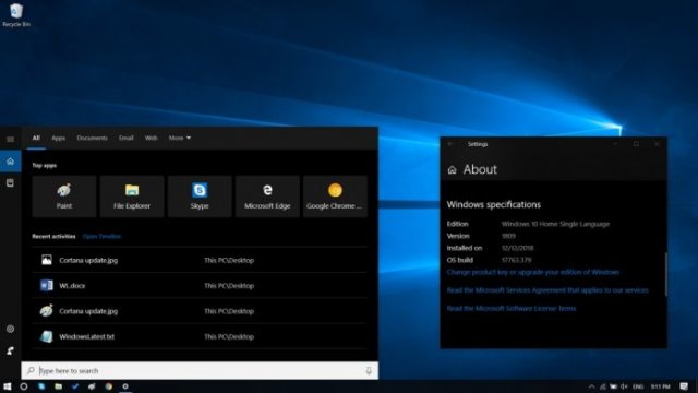 Microsoft изменила интерфейс Поиска и Cortana в Windows 10 October 2018 Update