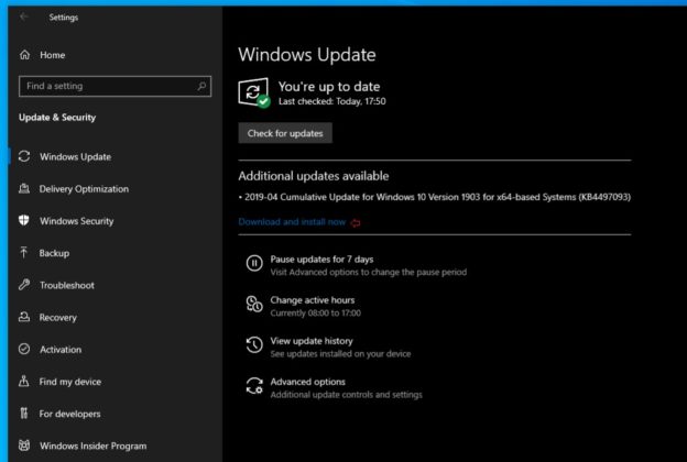 Windows 10 May 2019 Update получает новую функцию Windows Update
