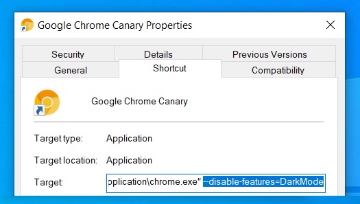 Как отключить темный режим в Chrome без изменения настроек Windows 10