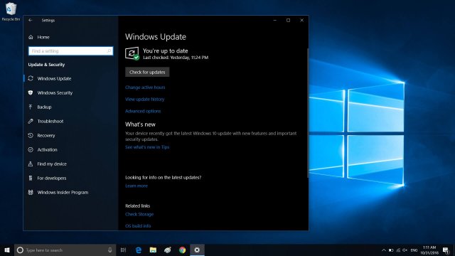 Доступно накопительное обновление Windows 10 Build 17763.503 [KB4494441]