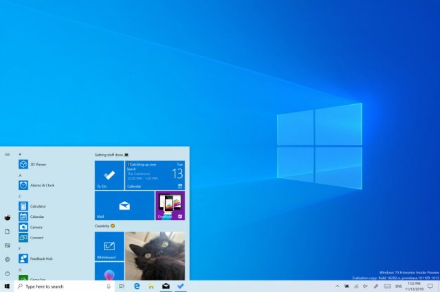 Что нового в обновлении Windows 10 19H1