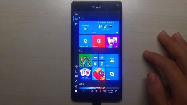 Windows 10 on ARM для Lumia 950 XL теперь имеет пользовательский интерфейс набора