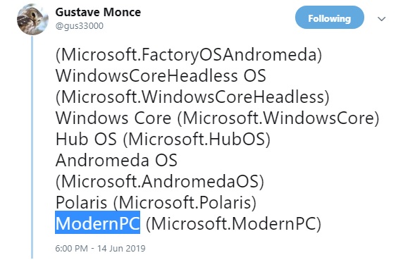 Больше свидетельств современной версии Windows 10
