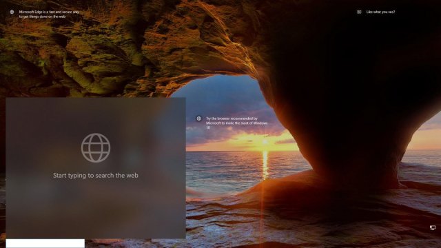 Microsoft тестирует окно поиска на Экране блокировки в Windows 10