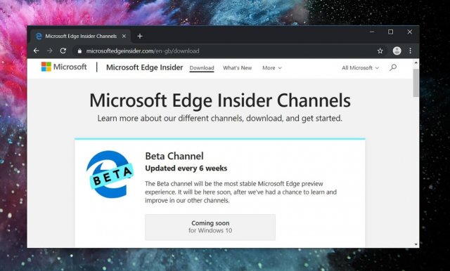 Microsoft тестирует новые улучшения для Edge на базе Chromium в Windows 10