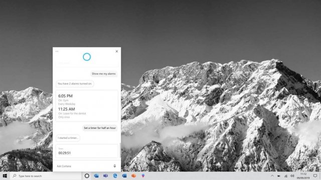 Microsoft демонстрирует обновленную Кортану в Windows 10 20H1