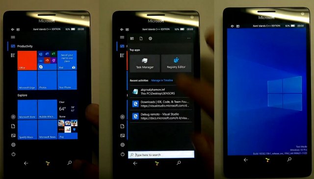 Mobile Shell для Windows 10 on ARM делает значительные успехи