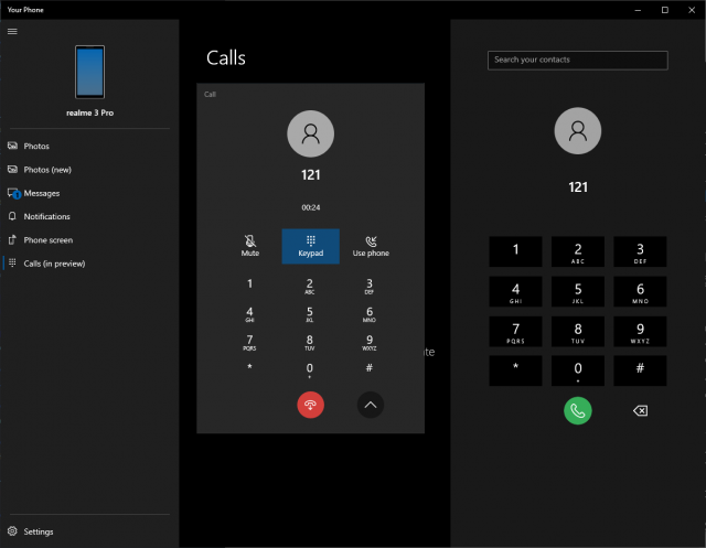 Приложение «Ваш Телефон» скоро будет поддерживать звонки с вашего рабочего стола