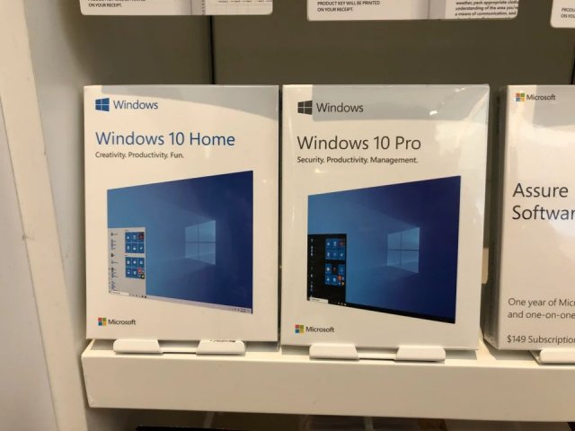 Microsoft обновила дизайн коробок Windows 10