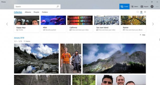 Приложение «Фотографии» получает значок OneDrive