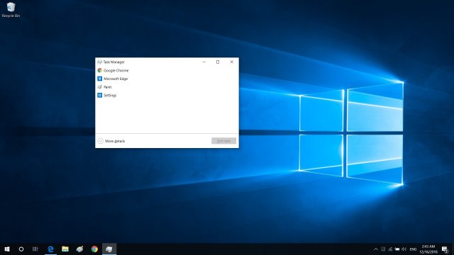 Диспетчер задач Windows 10 получит три новые функции