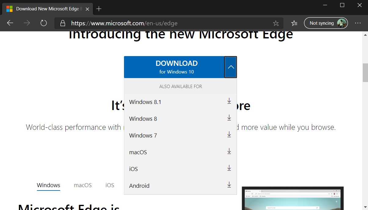 Как загрузить новый Microsoft Edge на Windows 10 » MSReview