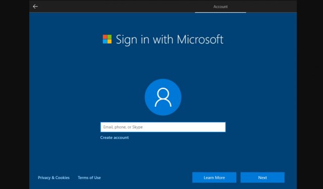 Microsoft усложняет использование локальных учетных записей в Windows 10