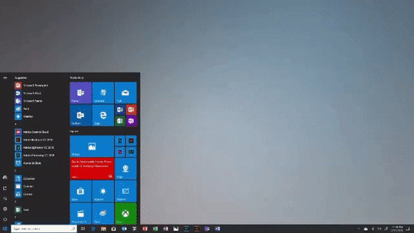 Новый современный интерфейс в Windows 10