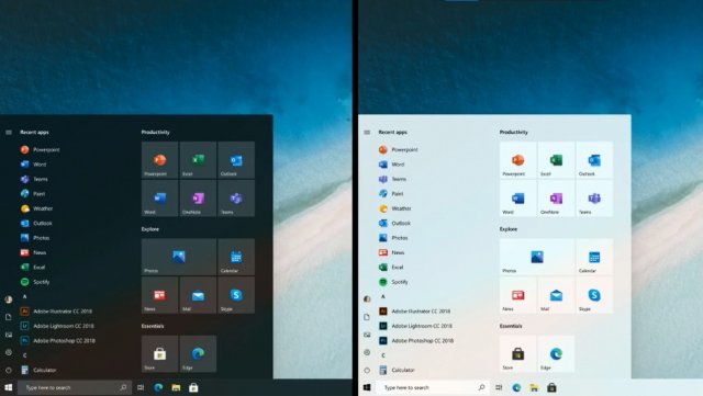 Microsoft показывает переработанное меню «Пуск» в Windows 10
