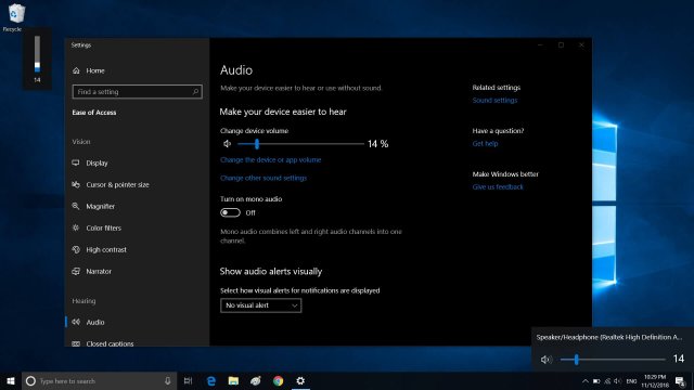 Windows 10 может получить современные регуляторы громкости