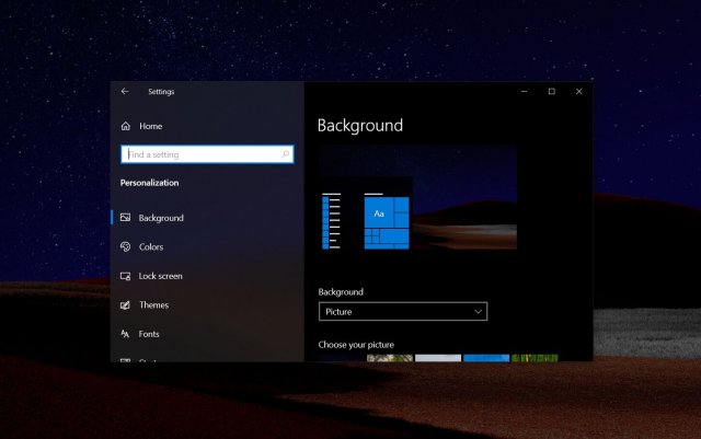 Microsoft выпустила приложение для смены обоев Bing в Windows 10