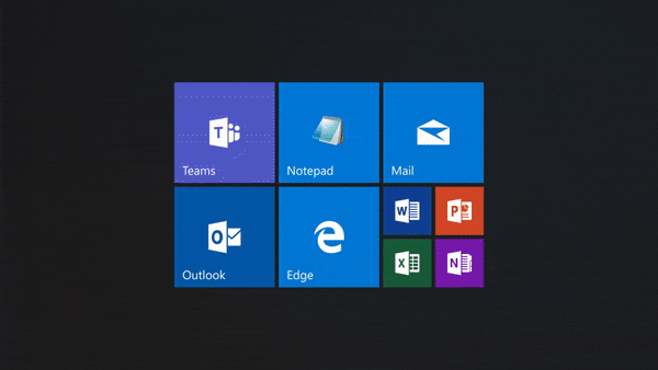 Новый дизайн меню «Пуск» в Windows 10