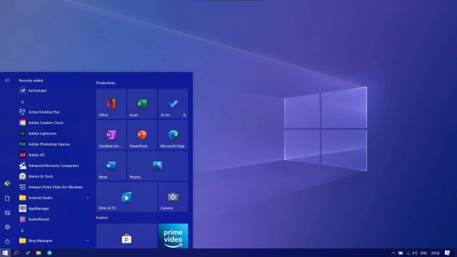 Как включить новое меню «Пуск» в Windows 10 May 2020 Update