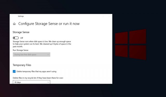 Архивация приложений – новая функция в Windows 10
