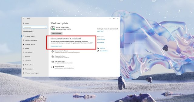 Microsoft анонсировала обновление Windows 10 October 2020 Update (20H2)