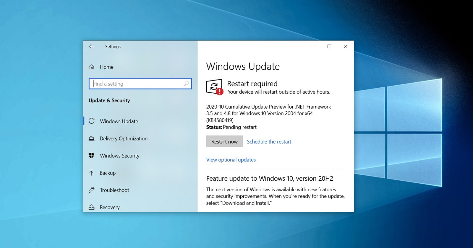 Windows 10 нужен антивирус. Обновление Windows 10. Обновление виндовс 10 20h2. Windows версия 20h2. Windows 10, версия 20h2.