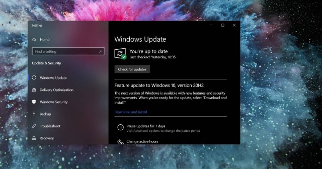 Windows 10 версии 20H2 поставляется без каких-либо серьезных известных проблем
