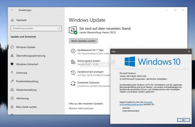 Доступны для скачивания накопительные обновления для Windows 10 20H2 и 2004